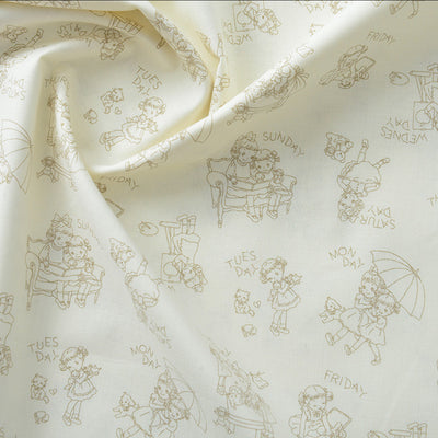 Tela de Algodón Estampada con Diseños Florales y Caricaturas - Image 6