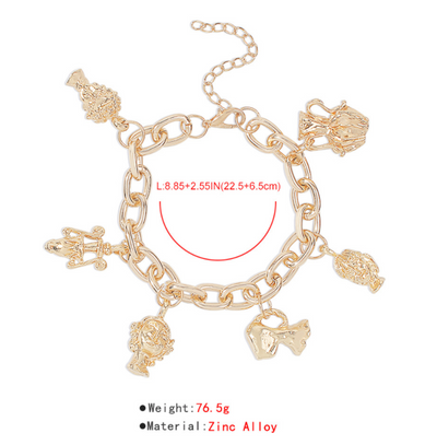 Pulsera de Cadena Gruesa en Aleación - Image 20
