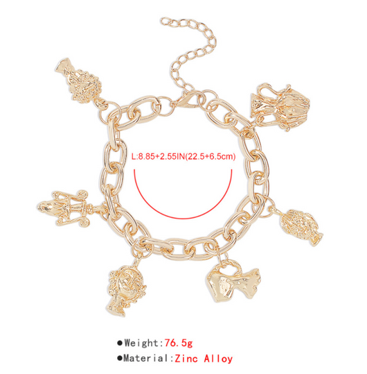 Pulsera de Cadena Gruesa en Aleación - Image 20