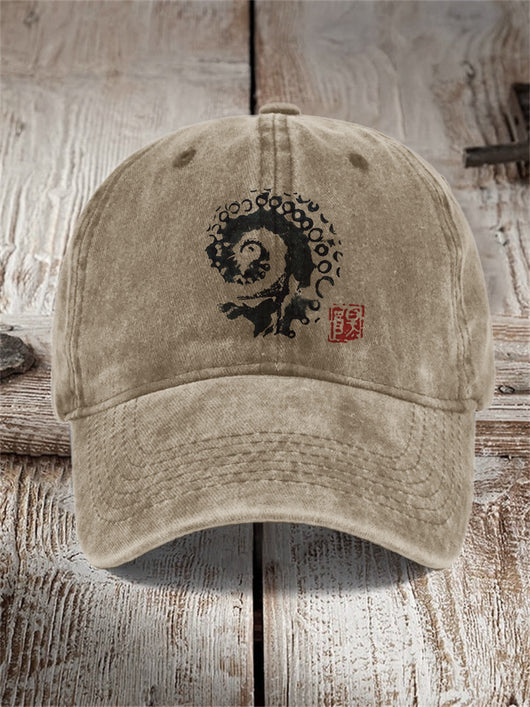 Gorra de Algodón Estampada Efecto Vintage Desgastado para Hombre - Image 10