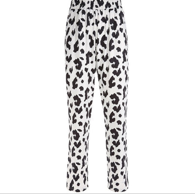 Pantalones Ceñidos de Cintura Alta con Diseño Micro Acampanado