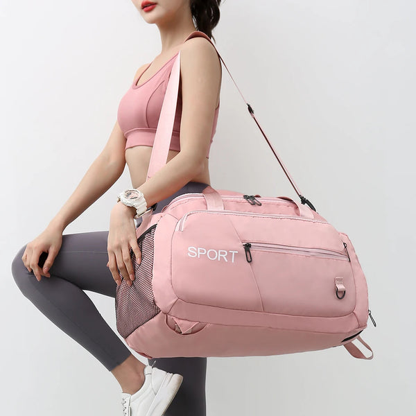 Mochila Deportiva Multifunción con Compartimento para Zapatos - Bolsa de Viaje Impermeable Unisex