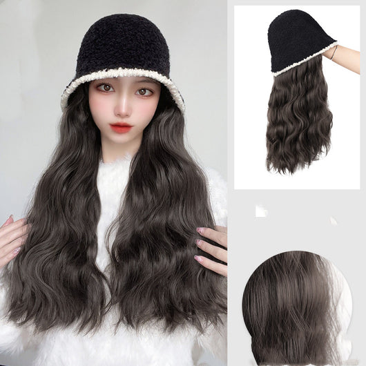 Sombrero Pescador de Red Elegante con Cabello Rizado Largo - Image 11