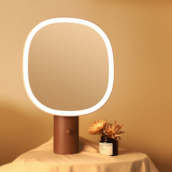 Espelho de Maquiagem com LED, Regulador de Intensidade e Bateria Recarregável de Longa Duração