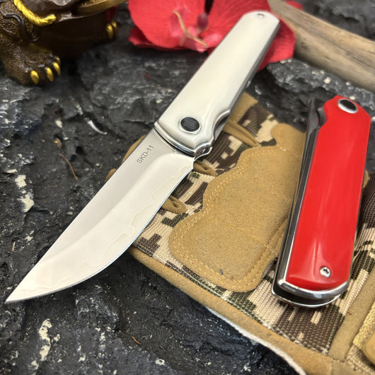 Cuchillo Plegable Portátil Sanhe Steel SKD-11 de Alta Dureza para Exterior - Image 3