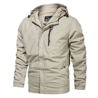 Chaqueta Impermeable con Capucha para Hombre Talla Grande Secado Rápido - Image 8