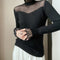 Blusa Corta Ajustada de Lana Merino