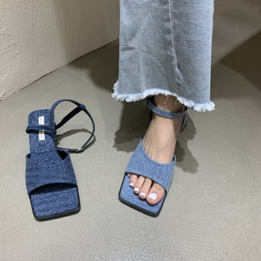 Sandalias de Tacón Alto con Hebilla para Verano - Image 2