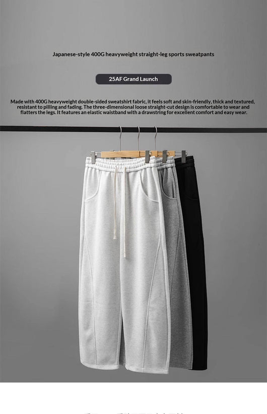 Pantalones Casuales Holgados de Pierna Recta para Hombre - Image 9