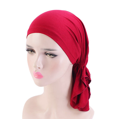Pañuelo Turbante Elástico de Algodón Modal Premium - Image 5