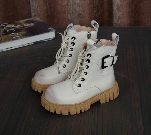 Botas Martin Infantiles de Cuero Genuino - Estilo Británico Clásico - Image 7