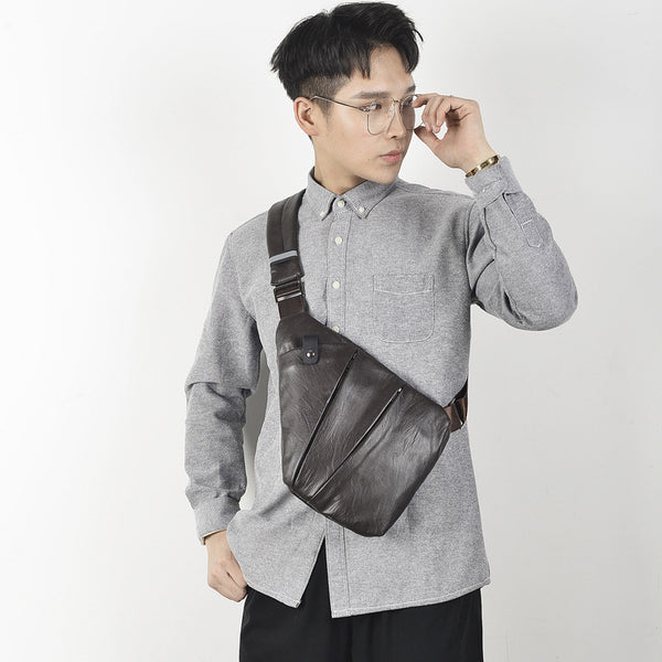 Bolsa Messenger Deportiva Antirrobo para Hombre - Diseño Moderno de Una Bandolera