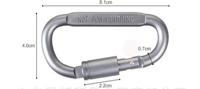Mosquetón de Seguridad D-Ring Aluminio con Cierre de Bloqueo - Image 4