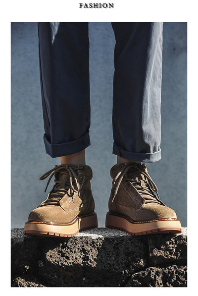 Botas Plataforma de Cuero Genuino Estilo Retro Británico - Image 10