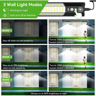 Lámpara Solar Exterior con Control Remoto Individual - Image 3
