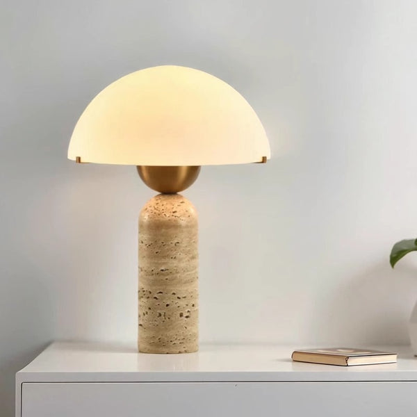 Lámpara de Mesa Retro Cueva Nube con Cristal para Sala y Dormitorio
