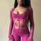 Jumpsuit Elegante de Talle Alto con Detalles Calados