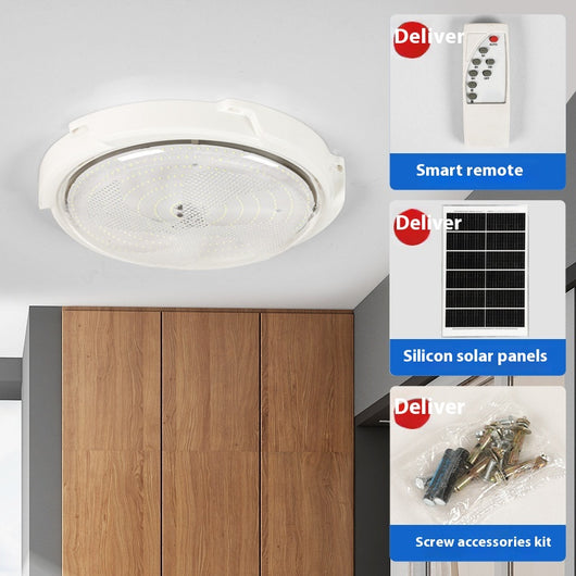 Lámpara Solar LED de Techo para Interiores y Exteriores