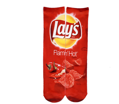 Calcetines Estampados 3D con Diseño de Papas Fritas - Leshi Odd Zero - Image 24