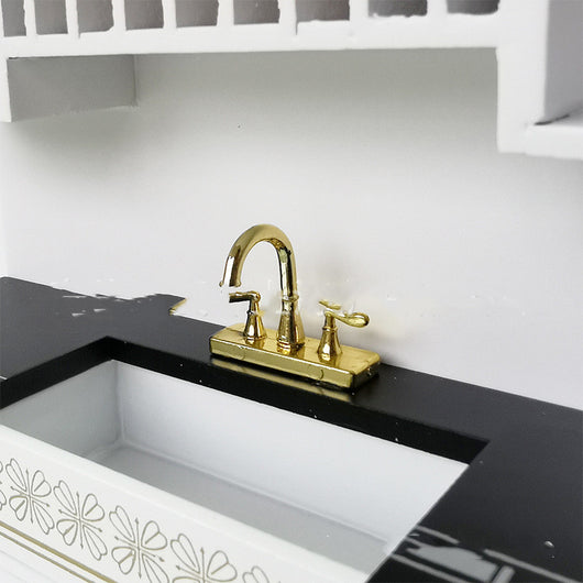 Juego de Muebles de Cocina Minimalista - 3 Piezas en Blanco y Negro - Image 7