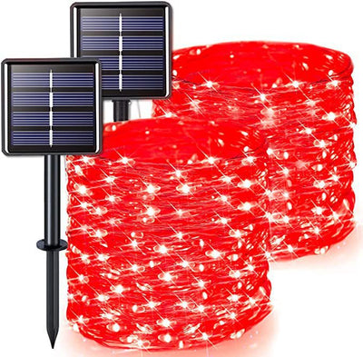 Guirnalda Solar de Cobre LED con 8 Funciones de Iluminación - Image 13