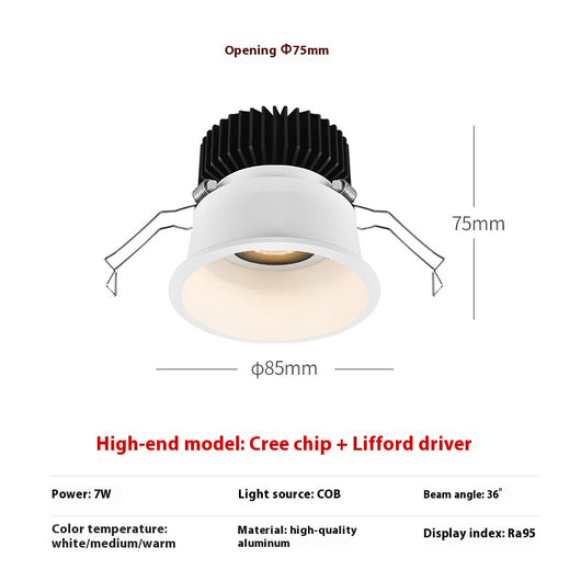 Lámpara de Techo Empotrada LED sin Marco para Sala de Estar - Image 8
