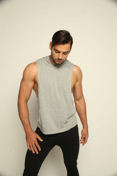 Chaleco Deportivo sin Mangas con Capucha para Hombre - Image 11