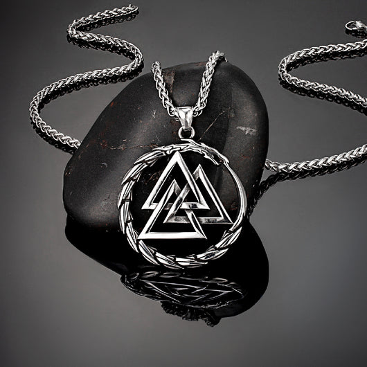 Collar Acero Inoxidable Vikingo Dragón Nórdico para Hombre - Image 4