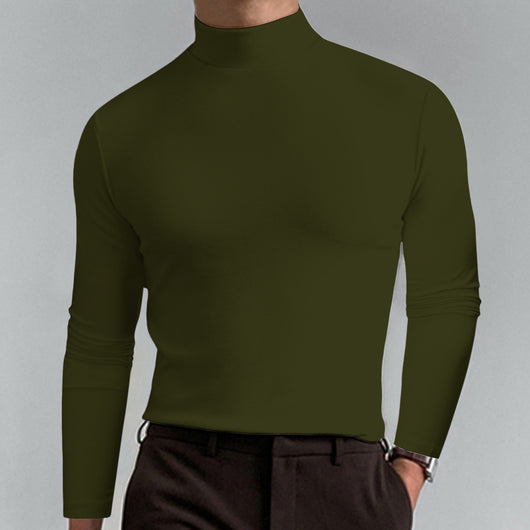 Camiseta Térmica de Cuello Alto Manga Larga para Hombre - Image 7