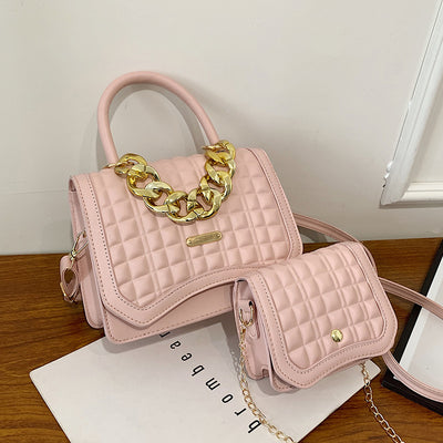Bolsa Mensajera Mujer Diseño Rombos y Cuadros - Image 10