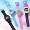 Reloj Digital Cuadrado Multicolor para Estudiantes