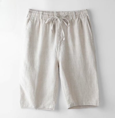 Shorts de Lino Casuales Holgados para Playa Hombre - Image 10