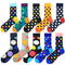 Calcetines Largos para Hombre con Lunares de Colores - Estilo Moderno