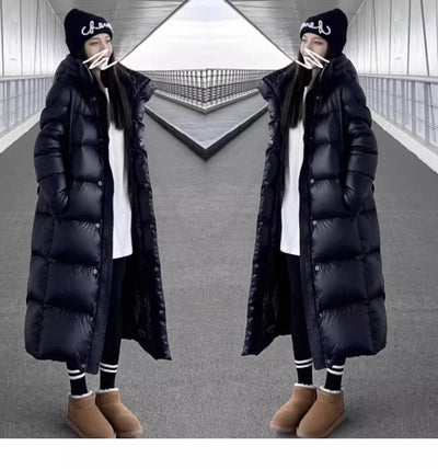 Chaqueta Acolchada Dorado Negro para Parejas - Diseño Elegante y Cálido - Image 10