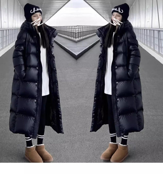 Chaqueta Acolchada Dorado Negro para Parejas - Diseño Elegante y Cálido - Image 10