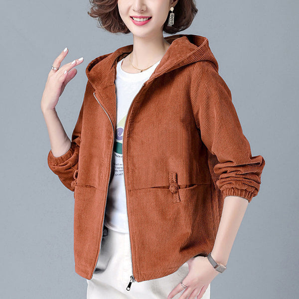 Chaqueta de Pana para Mujer Otoño Invierno - Estilo Casual Versátil