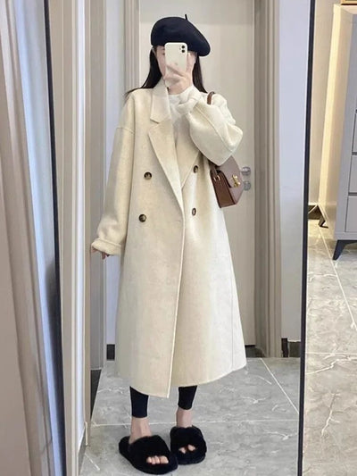 Abrigo de Lana Premium Talla Pequeña para Mujer - Image 15