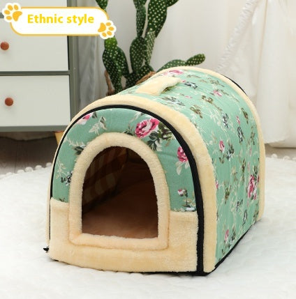 Cama Portátil para Mascotas Pequeñas y Medianas con Asa - Refugio Cálido y Acogedor - Image 18