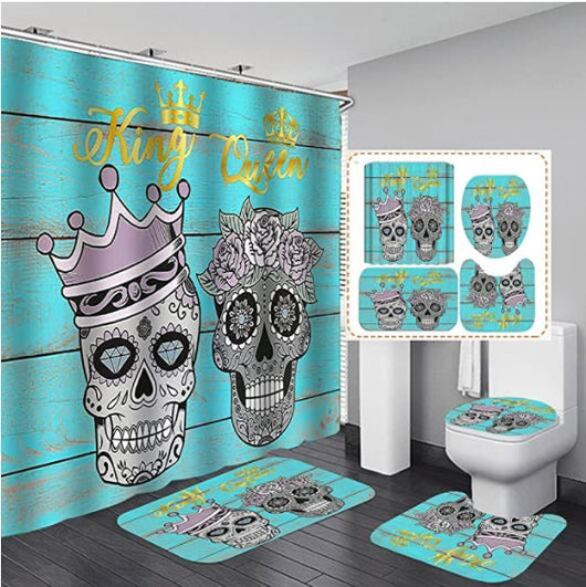 Cortina de Baño Halloween Impresa Gruesa e Impermeable - Image 15