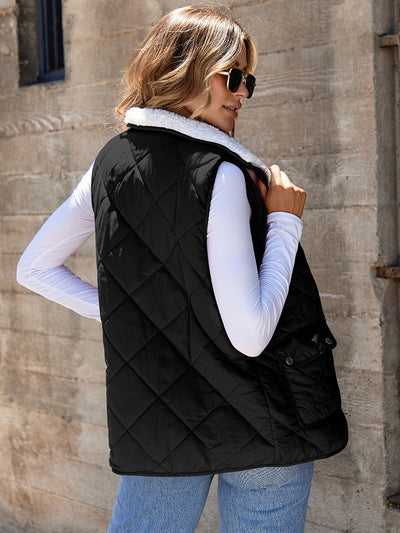 Chaleco Térmico Reversible de Color Liso para Mujer - Image 20