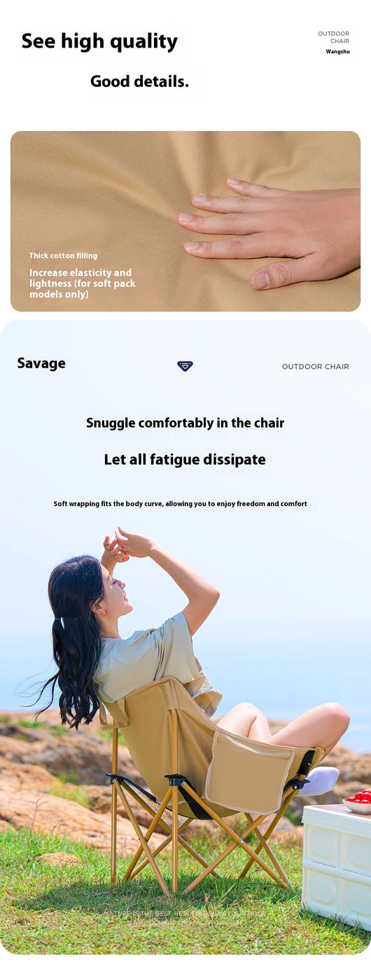 Silla de Camping Plegable con Respaldo Ergonómico - Image 10