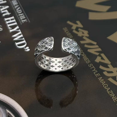 Anillo de Plata Esterlina 925 Artístico Tailandés con Grabado Personalizado Retro - Image 3