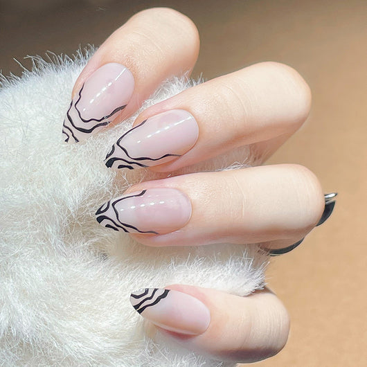 Uñas Postizas con Cristales Gota de Agua - Diseño Elegante y Brillante - Image 11