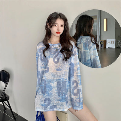Blusa Holgada de Manga Larga con Protección Solar UV - Image 18