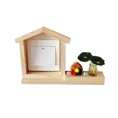 Marco Decorativo Hidropónico con Enchufe de Madera y Pegatinas - Image 6