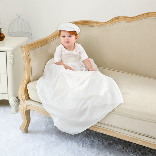 Traje de Bautizo Elegante para Niño - Colección Europea de Largo Año