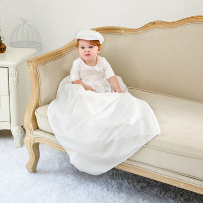 Traje de Bautizo Elegante para Niño - Colección Europea de Largo Año