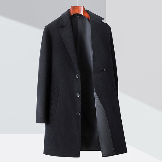 Abrigo Tipo Trinchera de Lana para Hombre - Estilo Ejecutivo - Image 6