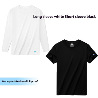 Camiseta Básica Antitinción de Algodón Xinjiang para Hombre - Image 10