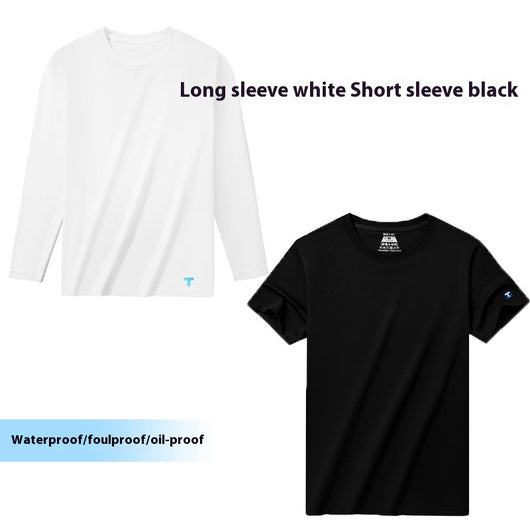 Camiseta Básica Antitinción de Algodón Xinjiang para Hombre - Image 10